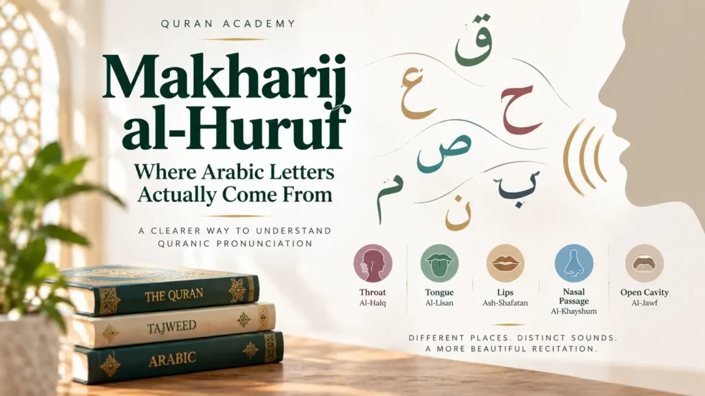 Makharij al-Huruf: Where Arabic Letters Actually Come From