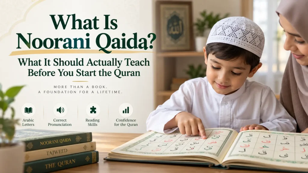 What Is Noorani Qaida? What It Should Actually Teach Before You Start the Quran